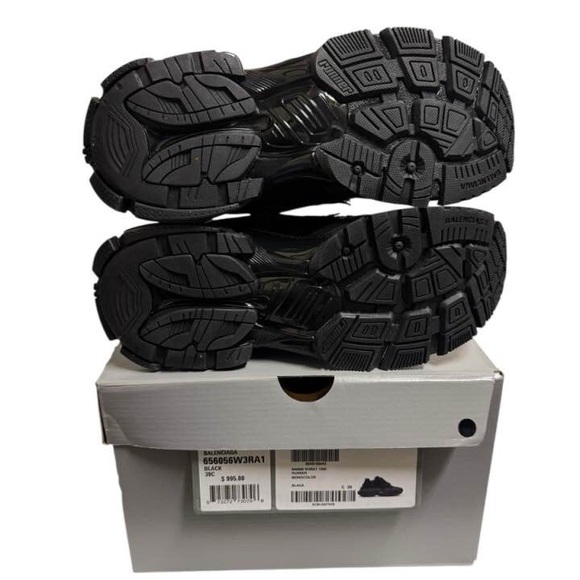 Balenciaga Runner Track Sneakers Low Black Size 9 - Picture 11 of 11